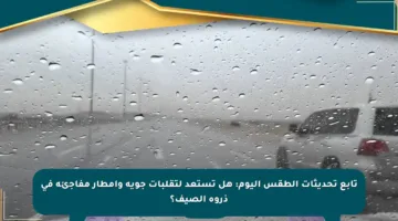 تابع تحديثات الطقس اليوم: هل تستعد لتقلبات جوية وأمطار مفاجئة في ذروة الصيف؟